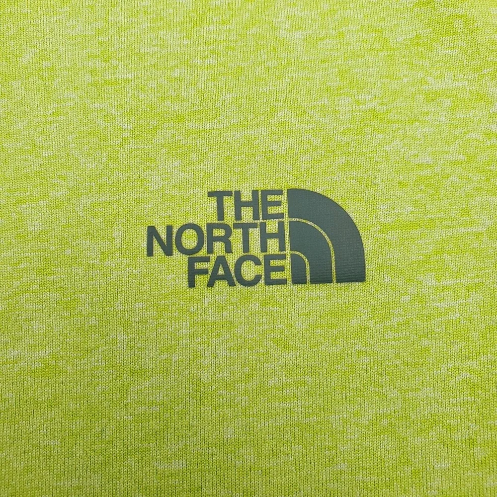 North Face Shirt Mens Medium Green Reactor Running V Neck Flashdry XD Training